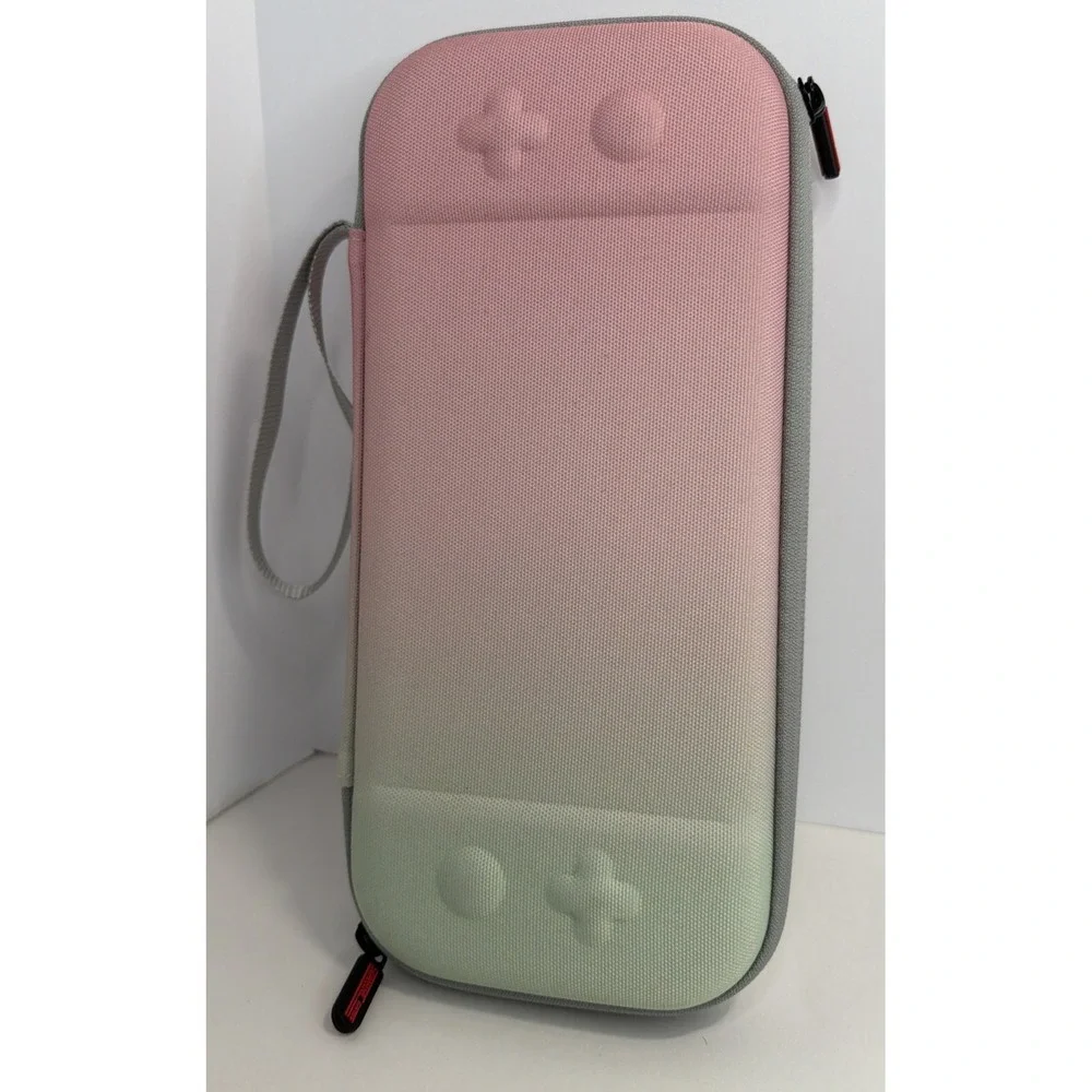 STARTRC GAMES Slim Hard Shell Carrying Case for Nintendo Switch 2 Pink & Green